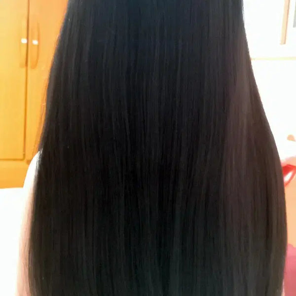 [BUNJANG] Long Straight Hair Full Wig with Hime Cut / 긴 생머리 장발 헤어 통가발 히메컷