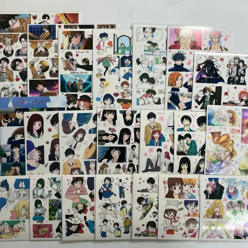 [BUNJANG] Anime Stickers Bundle Set - 117 Pieces + Bonus / [일괄] 애니 인스 믹스 인믹 117장 + 덤 왕창 ..