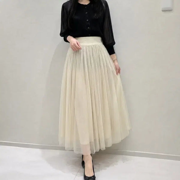 [BUNJANG] Amd Mystery Direction Ivory Tulle Skirt / Amd 미스터리 디렉션 아이보리 튤 스커트