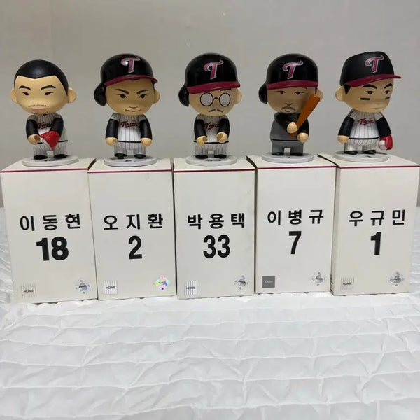 [BUNJANG] LG Twins Cartoon Figure 5-Piece Set / LG 트윈스 카툰 피규어 5개 세트