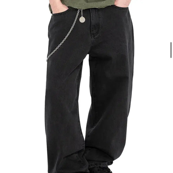 [BUNJANG] XTONZ Wide Black Denim Pants / (새상품) 엑스톤즈 와이드 블랙 데님 팬츠