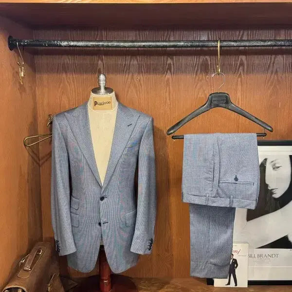 [BUNJANG] Canali Light Blue Summer Wool Suit 100 / 카날리 수트 100