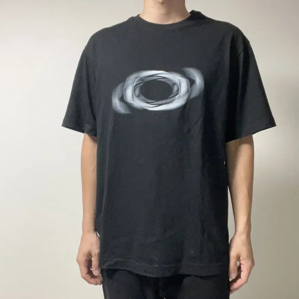 [BUNJANG] Vintage Metallic Chrome Printing T-Shirt / 빈티지 메탈릭 크롬프린팅 티셔츠-c006