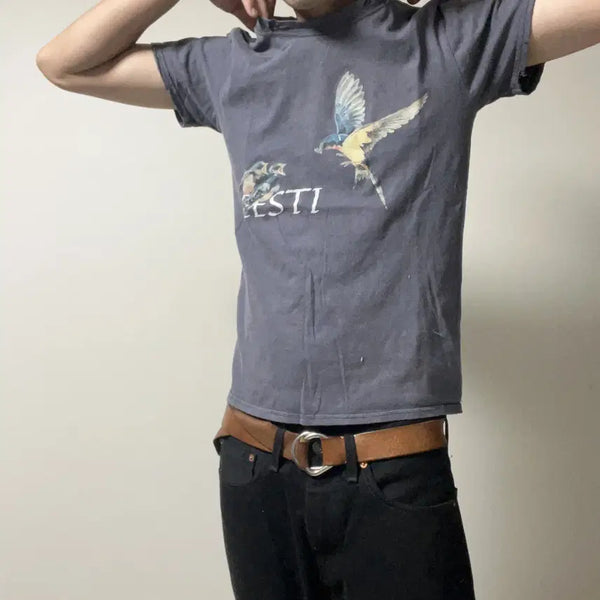 [BUNJANG] Vintage Distressed Printing T-Shirt / 빈티지 디스트레스드 프린팅 티셔츠-c006