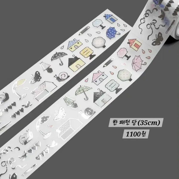 [BUNJANG] Glen Silver World Kiss Cut Sticker Set / [글렌] 은박세상 키스컷 키스컷띵 키스컷소분