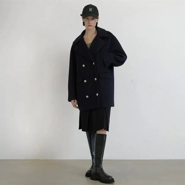 [BUNJANG] Atelier Nine CT-1426 Semi Overcoat / 아틀리에 나인 CT-1426 세미 오버 겨울 코트상태 좋음