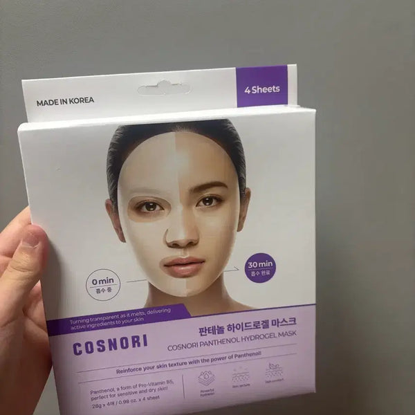 [BUNJANG] Cosnori Panthenol Hydrogel Mask Pack (4 Sheets) - Sealed / 미개봉 코스노리 판테놀 하이드로겔 마스크 팩 4매