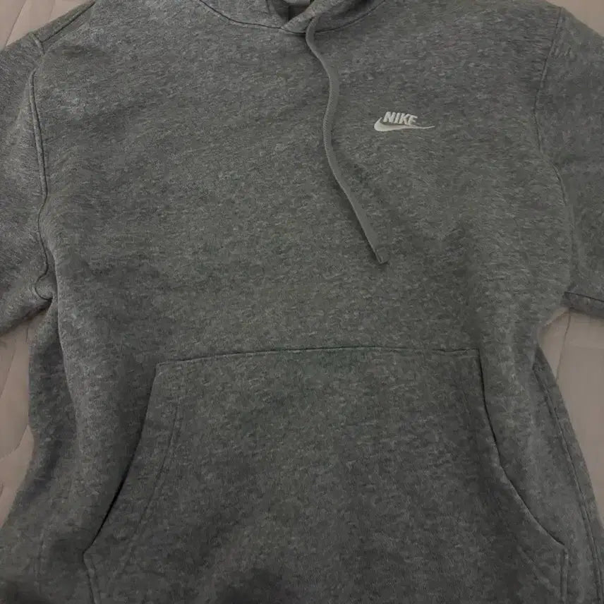 [BUNJANG] Nike Hooded Sweatshirt Grey / 나이키 후드티 그레이