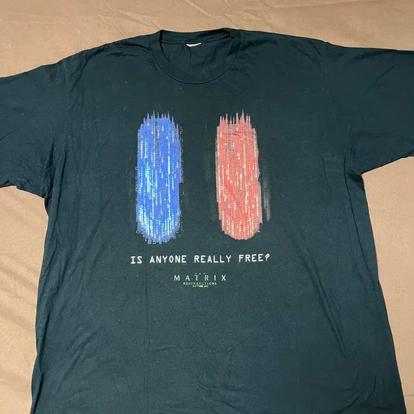 [BUNJANG] Matrix Blue Pill Red Pill Official T-Shirt / 매트릭스 블루필 레드필 오피셜 티셔츠