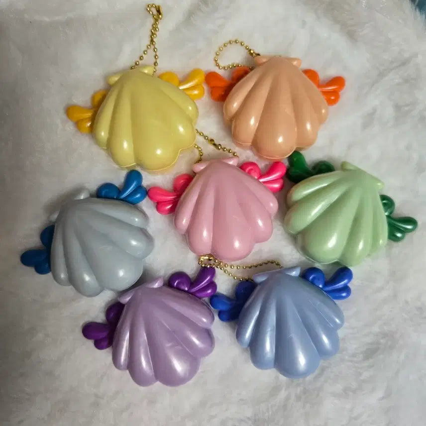 [BUNJANG] Mermaid Melody Pichi Pichi Pitch Shell Mirror Pendant Storage Gacha Full Set / 피치피치핏치 조개 거울 팬던트 보관함 가챠 전종