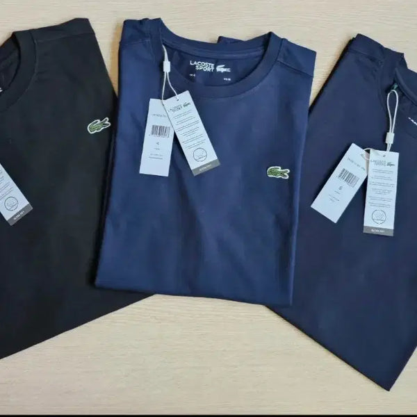 [BUNJANG] Lacoste Short Sleeve T-Shirt Black/Navy M/L/XL / 라코스테 반팔티 블랙/네이비 M/L/XL