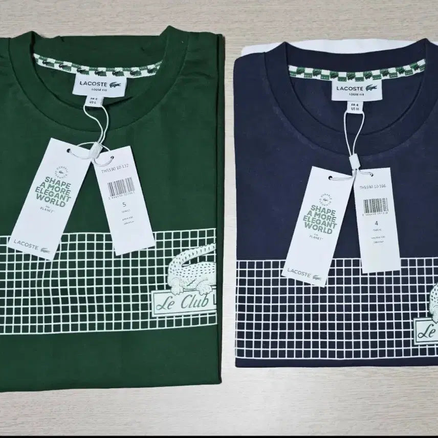 [BUNJANG] Lacoste Short Sleeve T-Shirt Green/Navy M/L / 라코스테 반팔티 그린/네이비 M/L