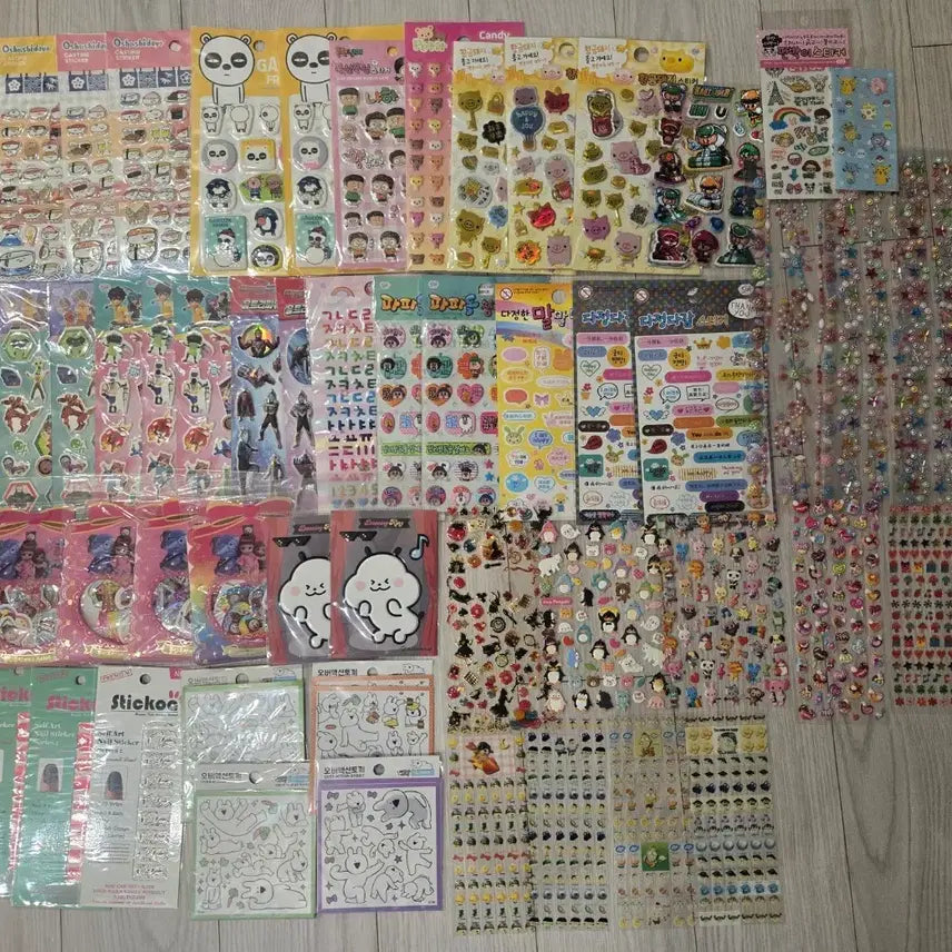 [BUNJANG] Vintage Sticker Bundle (51 pcs) / 이번주반값포함!고전스티커51개 일괄판매합니다~