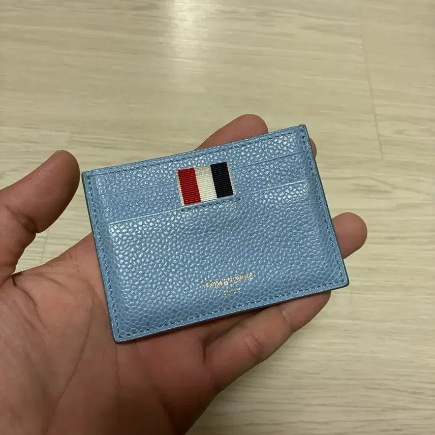 [BUNJANG] Thom Browne Tricolor Stripe Card Holder Blue / 톰브라운 카드지갑 블루