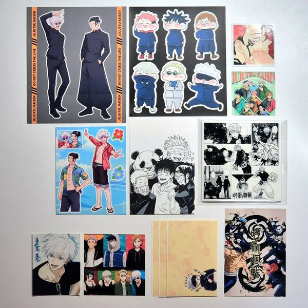 [BUNJANG] Jujutsu Kaisen Sticker Set - 10 Sheets / 주술회전 인스, 마감인스, 주소라벨지, 카드 등 10장