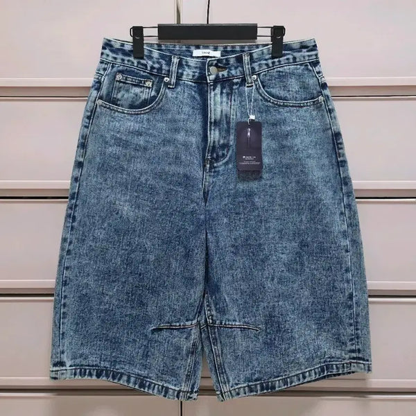 [BUNJANG] Ice Blue Denim Bermuda Shorts - Unisex M / 청버뮤다 새상품