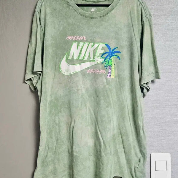[BUNJANG] Nike Washed Green T-Shirt (M) / 나이키 워싱 그린 반팔티 M