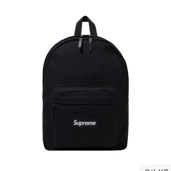 [BUNJANG] Supreme Canvas Backpack Black / 슈프림 캔버스 백팩 블랙