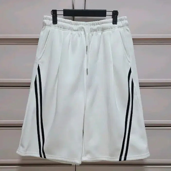 [BUNJANG] Unisex Diagonal Track Bermuda Shorts - New Condition / 사선 트랙 버뮤다 새상품