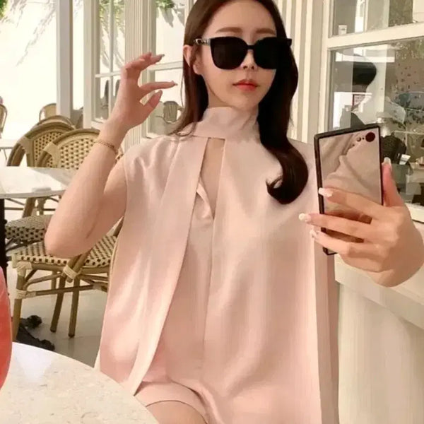 [BUNJANG] The Lorrain Silk Tie Blouse / 수입의류 더로랑 라플라 실크 타이블라우스