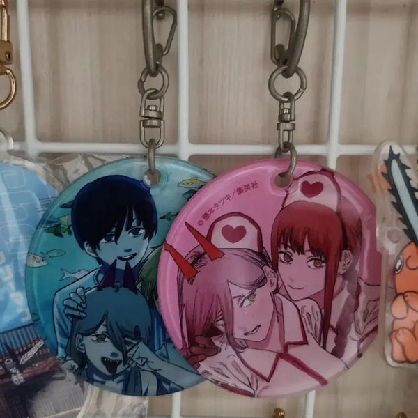 [BUNJANG] Chainsaw Man Denji Power Aki Aquarium Acrylic Keychain / 체인소맨 덴지 파워 아키 수족관/ 파워 마키마 간호사 아크릴 키링