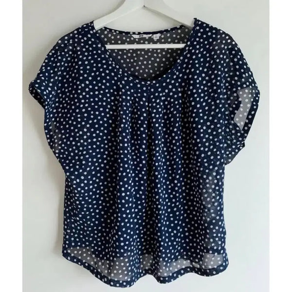 [BUNJANG] Uniqlo Polka Dot Blouse New / 유니클로 도트 무늬 블라우스 새상품