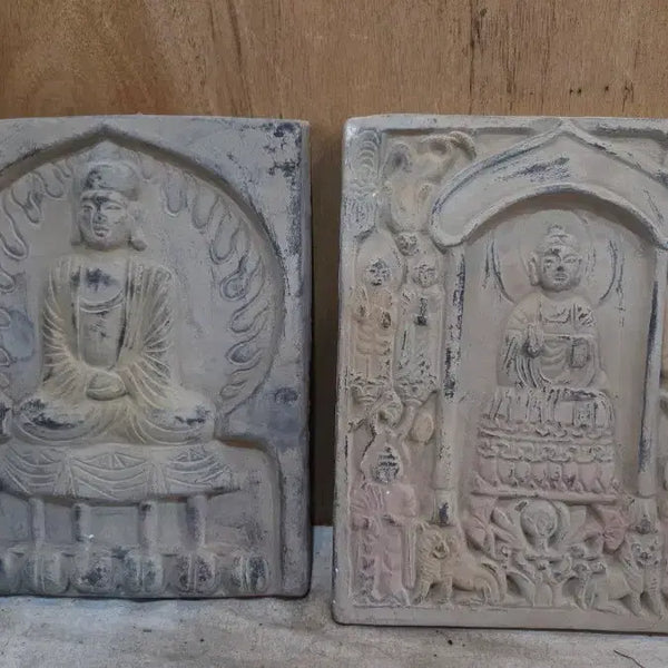 [BUNJANG] Ancient Buddhist Clay Tiles (Set of 2) / 옛날 부처님 토기 전돌 2점