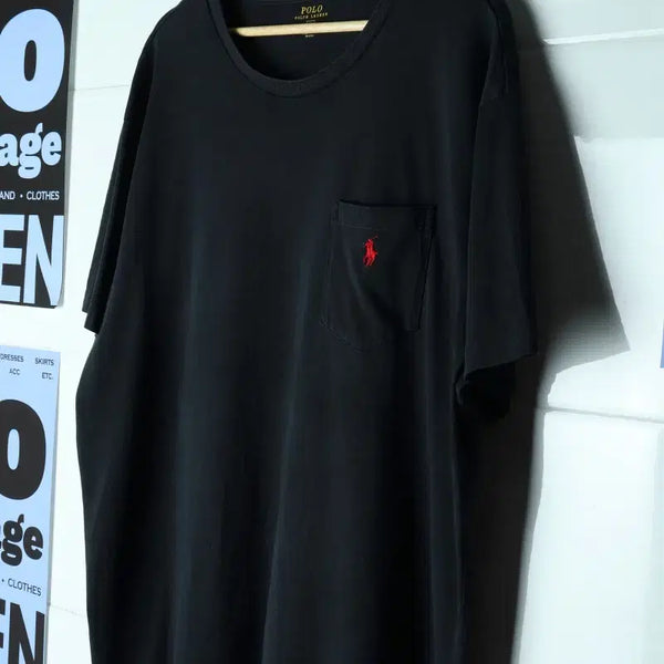 [BUNJANG] Polo Ralph Lauren USA T-Shirt Black XL-2XL / (XL-2XL) 폴로 랄프로렌 반팔 티셔츠 USA 블랙-H36396