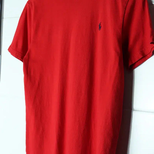 [BUNJANG] Polo Ralph Lauren USA Aging Red T-Shirt / W(S-M) 폴로 랄프로렌 반팔 티셔츠 USA 에이징 레드-H36403