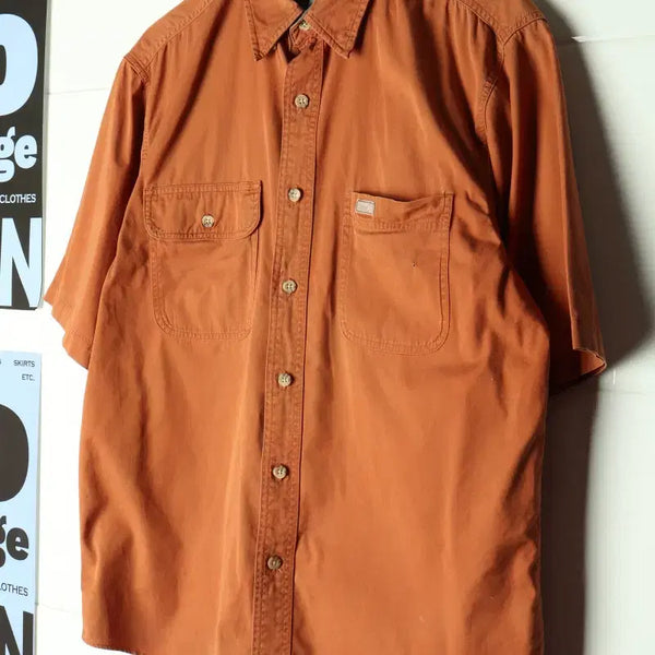 [BUNJANG] Carhartt USA Aged Mustard T-Shirt H36415 / (M-XL) 칼하트 반팔 티셔츠 USA 에이징 된장 셔츠-H36415