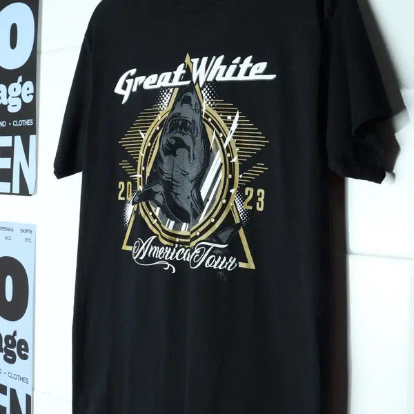 [BUNJANG] Gildan USA Band T-Shirt Grey - H36416 / (M-L) 길단 반팔 티셔츠 USA 락티 밴드 그레이트-H36416