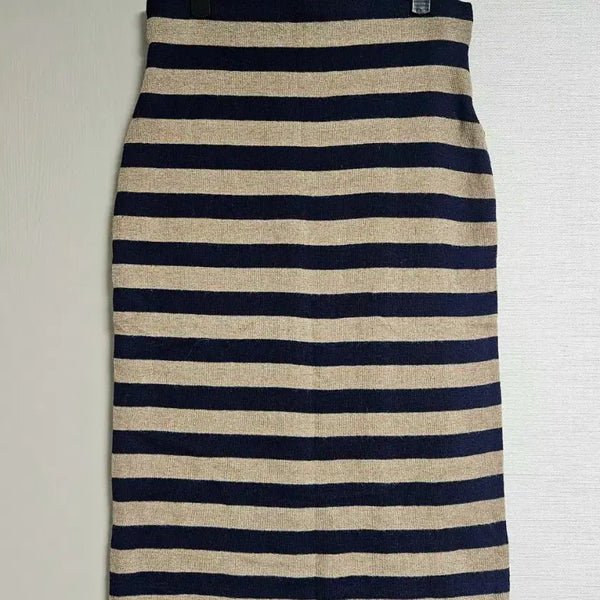 [BUNJANG] Striped Midi Skirt / [새옷] 스트라이프 미디 스커트 55~66