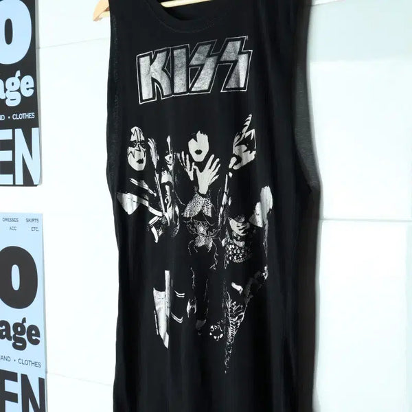 [BUNJANG] Winterland 00s USA Black T-Shirt / (F) 윈터랜드 반팔 티셔츠 00S 년대 USA 블랙 키스-H36420