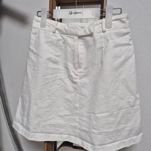 [BUNJANG] Benito White Denim Mini Skirt / 베니토 흰 치마, 데님 미니스커트
