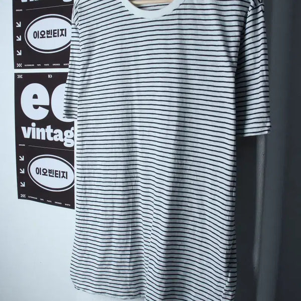 [BUNJANG] Oversized White Old School Short Sleeve T-Shirt (XL-2XL) / (XL-2XL) 자주 반팔 티셔츠 빅사이즈 화이트 올드스쿨-H36450