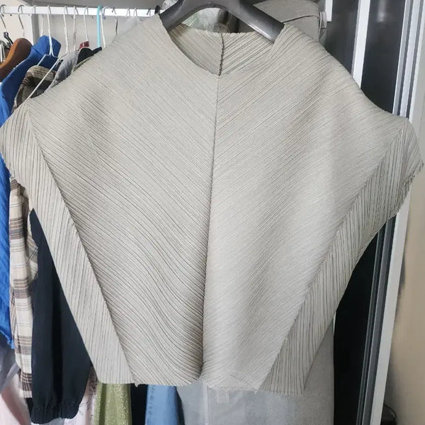 [BUNJANG] Beige Pleated T-Shirt / 여성