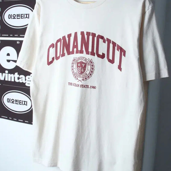 [BUNJANG] SPAO Big Logo T-Shirt Ivory / (M) 스파오 반팔 티셔츠 빅로고 아이보리 올드스쿨-H36459