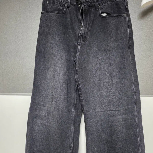 [BUNJANG] Bellie True Wide Washed Black Jeans S / 벨리에 트루와이드 워시드블랙 s