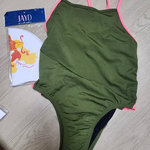 [BUNJANG] Jade Zambia Olive Vibe 10 Swim Cap / 제이드 잠비아 올리브바이브 10