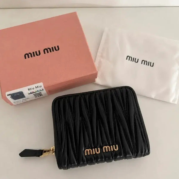 [BUNJANG] Miu Miu Matelassé Bifold Wallet / 미우미우 반지갑