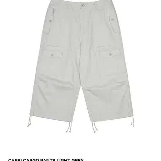 [BUNJANG] COYSEIO Capri Cargo Pants Light Grey / 코이세이오 카프리 카고 팬츠 라이트 그레이