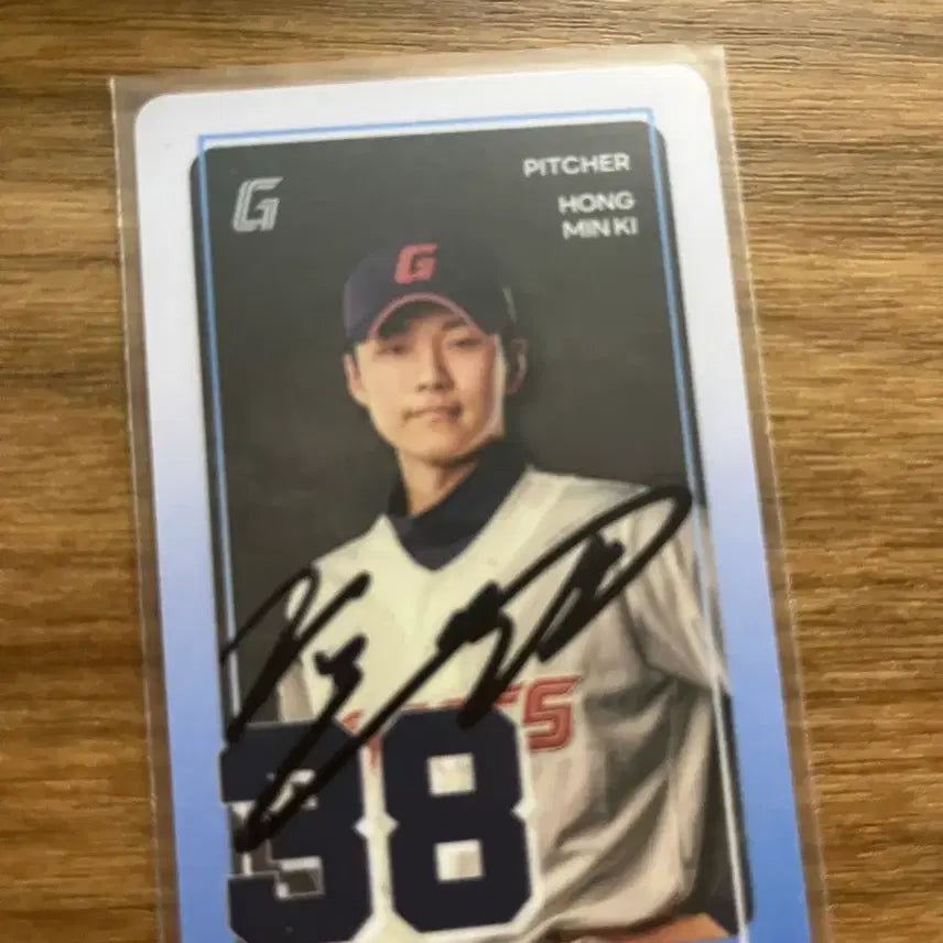 [BUNJANG] Lotte Giants Hong Min-gi Signed Photocard / 롯데자이언츠 홍민기 친필싸인 포카판매