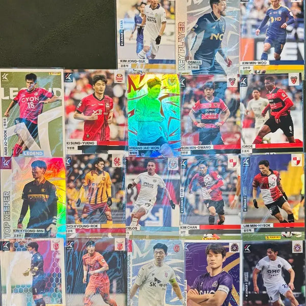 [BUNJANG] K League Panini Soccer Cards - 18 Card Bundle Set / K리그 파니니 축구 카드 - 18장 세트