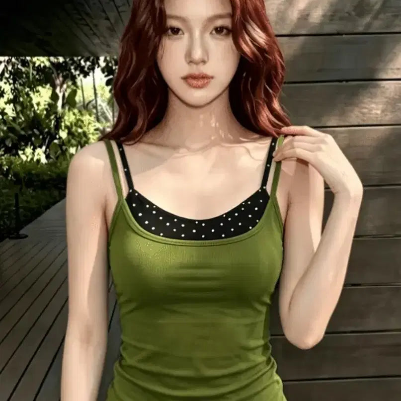 [BUNJANG] Layered Camisole Top / (새상품) 레이어드 나시티(44,55,66)