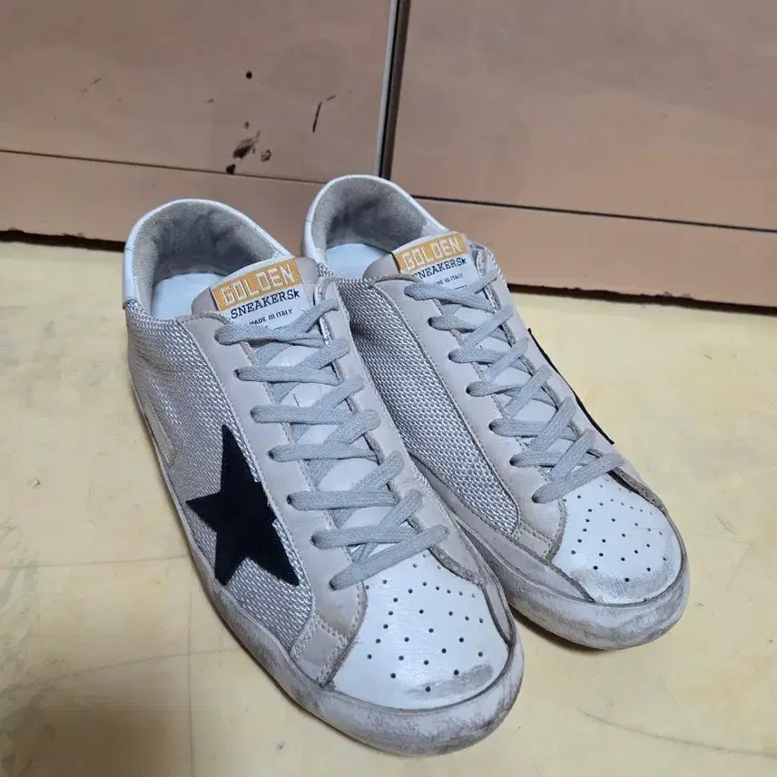 [BUNJANG] Golden Goose Genuine Superstar Sneakers Calfskin Leather Size 41 (US 8.5-9) / 골든구스 정품 수퍼스타 스니커즈 남성용 41사이즈