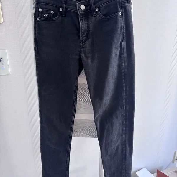 [BUNJANG] Calvin Klein Jeans Black Denim Pants / 캘빈클라인 진 청바지 데님 블랙 검정