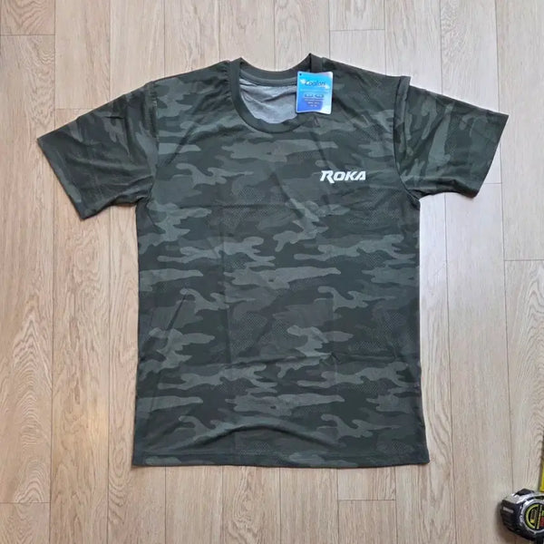 [BUNJANG] Camizone Korean Army Frog Short-Sleeve T-Shirt (Size 95) / 미사용 카미존 한국 육군 쿨론 개구리 반팔티 95사이즈 (줄자사진 참고)