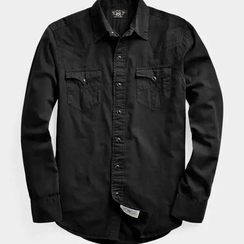 [BUNJANG] RRL Slim Fit Twill Western Shirt L / 더블알엘 슬림핏 트윌 웨스턴 셔츠 L        RRL
