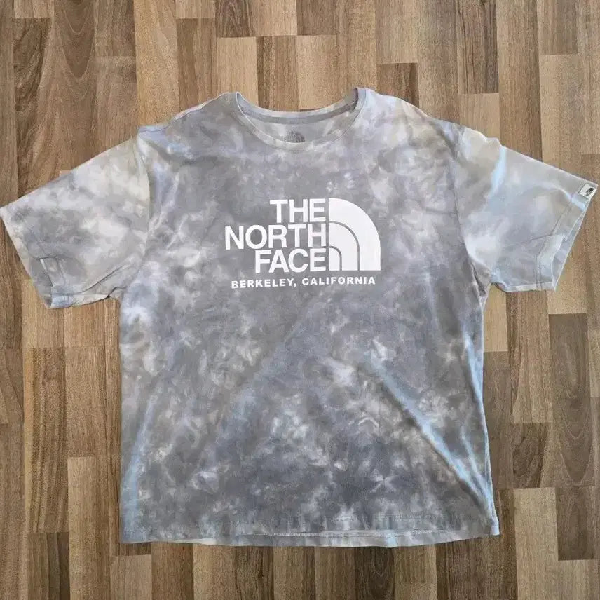 [BUNJANG] The North Face Tie-Dye Logo T-Shirt - Grey / 노스페이스 반팔티 그레이