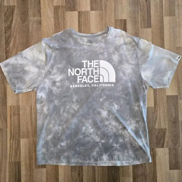 [BUNJANG] The North Face Tie-Dye Logo T-Shirt - Grey / 노스페이스 반팔티 그레이